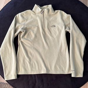 North Face Women’s Fleece 1/4 Zip Pullover. Color: Sage Green. Size: S/P.
